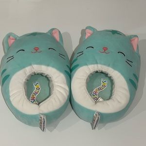 Squishmallows cat slippers